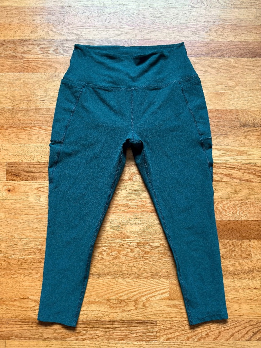 Beyond Yoga Spacedye Out Of Pocket High-Waisted Midi Legging 1X Deep Sea Heather